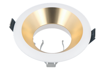 LED line® Oprawa sufitowa okrągła biało-złota OLTIKA