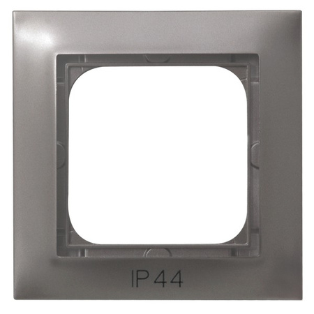 OSPEL IMPRESJA RH-1Y/23 Ramka pojedyncza do łączników IP-44 tytan