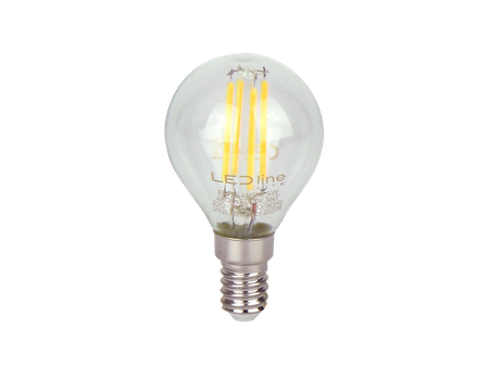 LED line LITE żarówka LED E14 4W 4000K 480lm 220-240V FILAMENT G45 KULKA