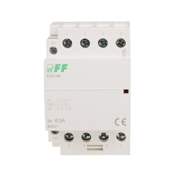 F&F 3 modułowy stycznik 230 V elektromagnetyczny  ST63-40