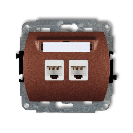 KARLIK TREND 9GK-4  Gniazdo komputerowe podwójne 2xRJ45