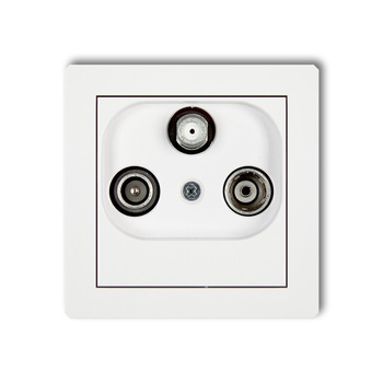 KARLIK DECO DGM  Gniazdo abonenckie RTV-SAT końcowego multimedialnego (Internet)