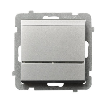 OSPEL SONATA ŁP-15RS/m/38 Łącznik hotelowy z podświetleniem srebro