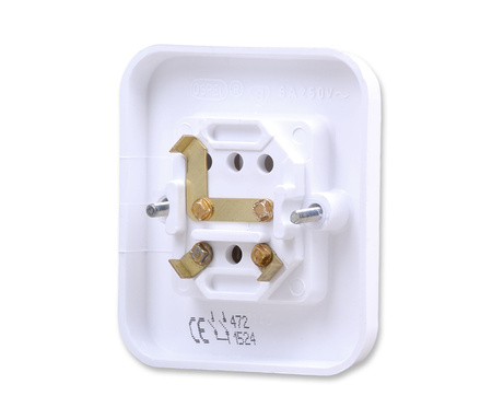 OSPEL PI ŁW-2P/00 Łącznik dwugrupowy świecznikowy biały