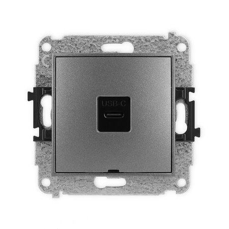 KARLIK MINI 11MGUSBBO-7  Gniazdo pojedyńcze  1xUSB C-C