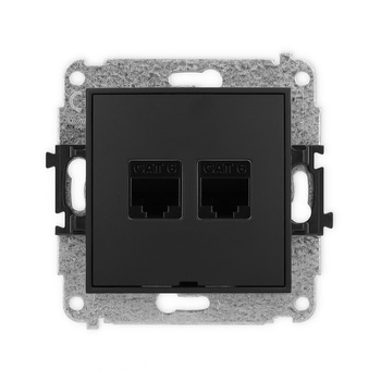 KARLIK MINI 12MGKBO-4 Gniazdo komputerowe podwójne 2xRJ45