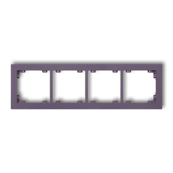 KARLIK DECO 50DR-4 Ramka uniwersalna podczwórna z tworzywa DECO Pastel Matt