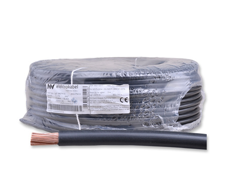 Przewód linka kabel H07V-K LGY 16mm2 450/750 V czarny ELEKTROKABEL 50mb 5907702814193