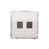Kontakt-Simon Basic Gniazdo RJ45 kat 6 podw. z przesł. BM62.01/11 Biały