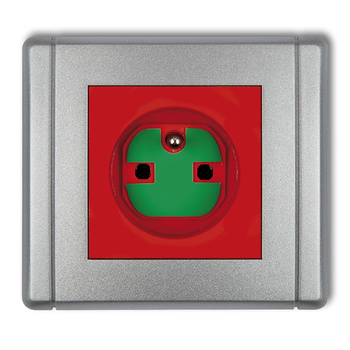 KARLIK FLEXI 7FGZK  Gniazdo pojedyncze z uziemieniem 2P+Z DATA z kluczem