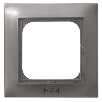 Ospel impresja RH-1Y/23 Ramka pojedyncza do łączników IP-44 tytan