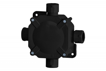 F-ELEKTRO Puszka herm. 11/P 122x44x105 IP67 czarna F1.0173