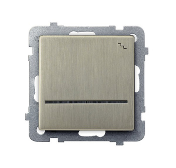 OSPEL SONATA NOWE SREBRO ŁP-3RMS/m/44 Łącznik schodowy z podświetleniem niebieskim