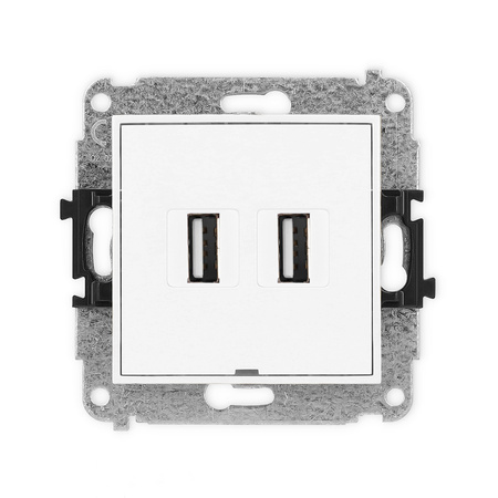 KARLIK MINI MGUSBBO-2  Gniazdo podwójne 2xUSB A-A 2.0