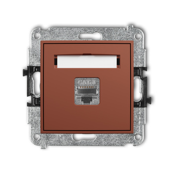 KARLIK ICON 63IGK-11 Mechanizm gniazda komputerowego pojedynczego 1xRJ45, kat. 8, ekranowany, 8-stykowy