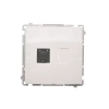 Kontakt-Simon Basic Gniazdo RJ45 kat. 6 poj. z przesł. BM61.01/11 Biały