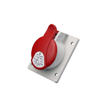 Gniazdo siłowe skośne podtynkowe z puszką 32A/5P, IP44