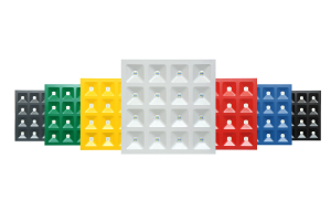 LED line® Panel DIORA+Ramka natynkowa w kolorzeRAL