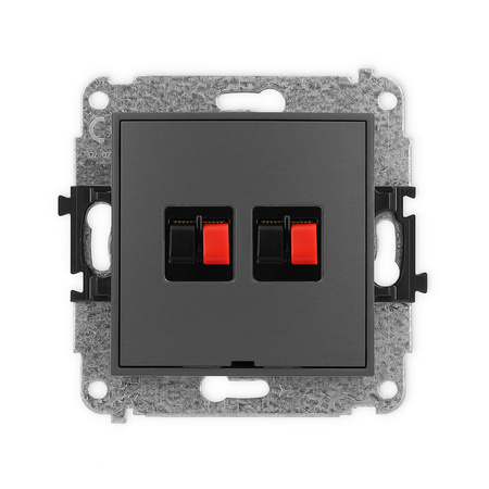 KARLIK ICON 28IGGBO-2  Gniazdo głośnikowe podwójne