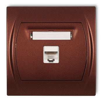 KARLIK LOGO 9LGK-1   Gniazdo komputerowe pojedyncze 1xRJ45