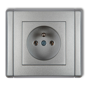 KARLIK FLEXI 7FGP-1z  Gniazdo pojedyncze z uziemieniem 2P+Z (bez przesłon torów prądowych)