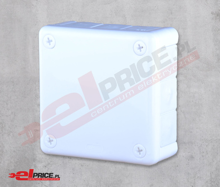 Puszka natynkowa hermetyczna ip55 98x98x42  "90" n/t ip55 12-wl
