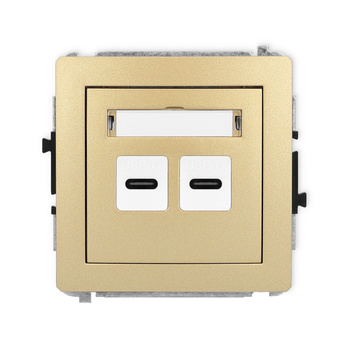 KARLIK DECO 29DCUSB-7  Ładowarka USB podwójna  2xUSB C