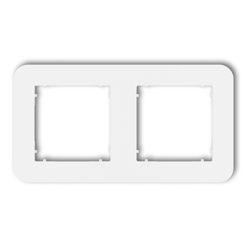 KARLIK MINI 25MRTZ-2 Ramka uniwersalna podwójna zaokrąglona z tworzywa