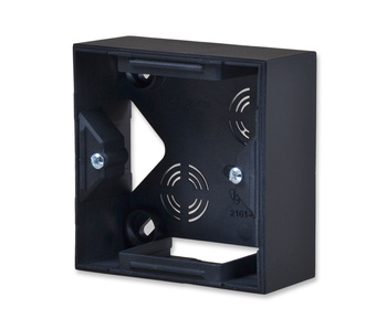 Ospel aria PNP-1U/33 puszka instalacyjna pojedyncza czarna