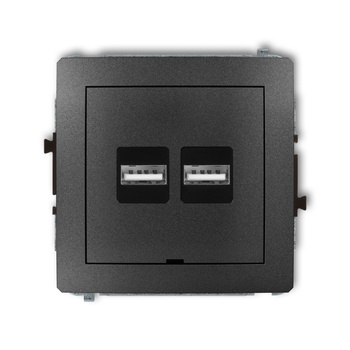 KARLIK DECO 11DCUSBBO-6  Ładowarka USB podwójna  2xUSB A