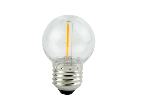 Żarówka LED E27 1W 2700K 50lm 220-240V FILAMENT G45 LITE
