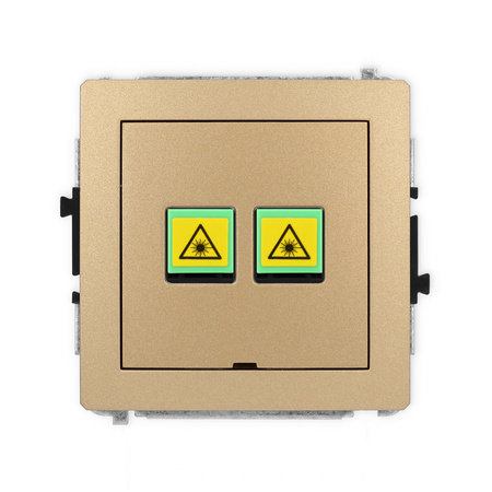 KARLIK DECO 8DGOPBO-2 Gniazdo światłowodowe optyczne podwójne bez pola opisowego