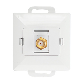 Gniazdo pojed. typu F Pearl, TV/F-F/P1, biały