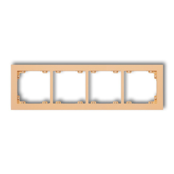 KARLIK DECO 45DR-4 Ramka uniwersalna podczwórna z tworzywa DECO Pastel Matt