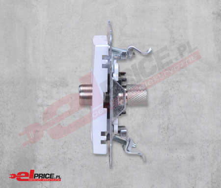 Ospel as gpa-2gf/m/00 gniazdo antenowe typu f podwójne