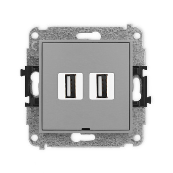 KARLIK MINI 27MGUSBBO-2  Gniazdo podwójne 2xUSB A-A 2.0