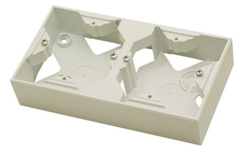 Ospel impresja PNP-2Y/27 Puszka instalacyjna podwójna ecru