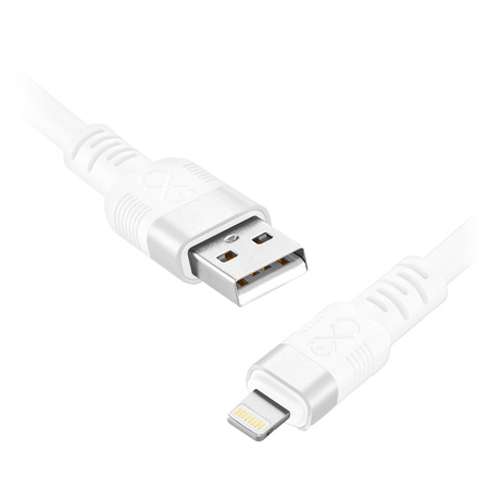 Kabel USB-A - Lightning eXc WHIPPY Pro, 2M, 12W, szybkie ładowanie, kolor mix ciemny