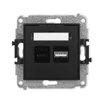KARLIK ICON 12ICUSB-8  Ładowarka USB podwójna  USB C + USB A