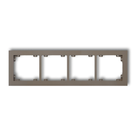 KARLIK DECO 49DR-4 Ramka uniwersalna podczwórna z tworzywa DECO Pastel Matt