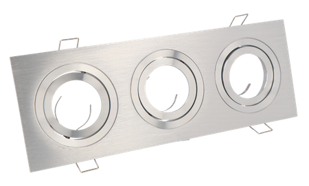 LED line® Oprawa sufitowa kwadrat ruchoma srebro szcz. x3