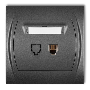 KARLIK LOGO 11LGT-1  Gniazdo telefoniczne pojedyncze 1xRJ11