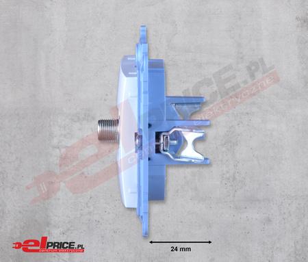 Simon 10 casf1.01/11 gniazdo antenowe sat pojedyn. Typ f białe