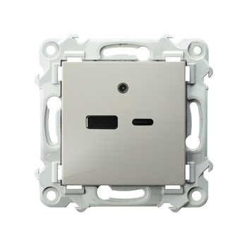 OSPEL SZAFIR GPUSB-2Z/m/83 Ładowarka USB A+C beż