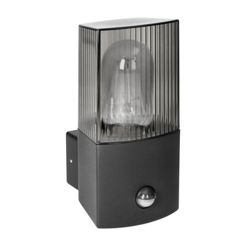 PEONIA oprawa ogrodowa z czujnikiem ruchu, E27, max. 15W, IP54, czarna