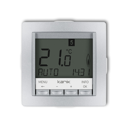 KARLIK DECO 7DRT-3.1 Mechanizm uniwersalnego elektronicznego tygodniowego regulatora temperatury (podświetlenie białe)