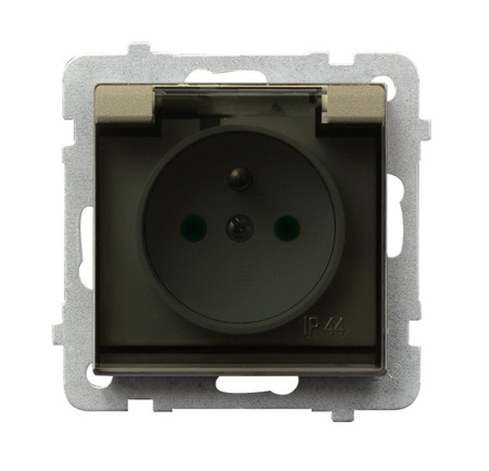 OSPEL SONATA GPH-1RZP/m/39/d Gniazdo bryzgoszczelne z/u IP-44 przesłony
