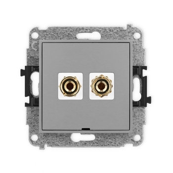 KARLIK ICON 27IGGBO-3  Gniazdo głośnikowe pojedyńcze