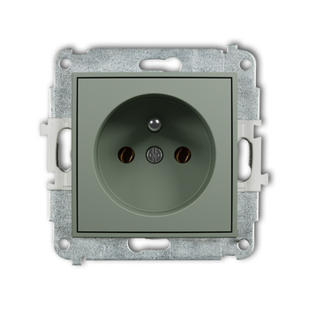 KARLIK MINI 61MGP-1z Mechanizm gniazda pojedynczego z uziemieniem 2P+Z (bez przesłon torów prądowych)