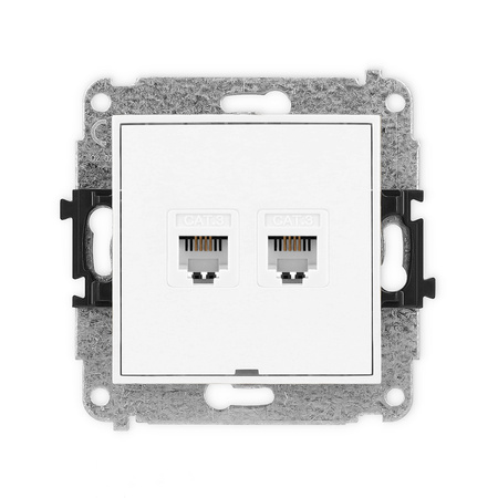 KARLIK ICON IGTBO-2 Gniazdo telefoniczne podwójne 2xRJ11